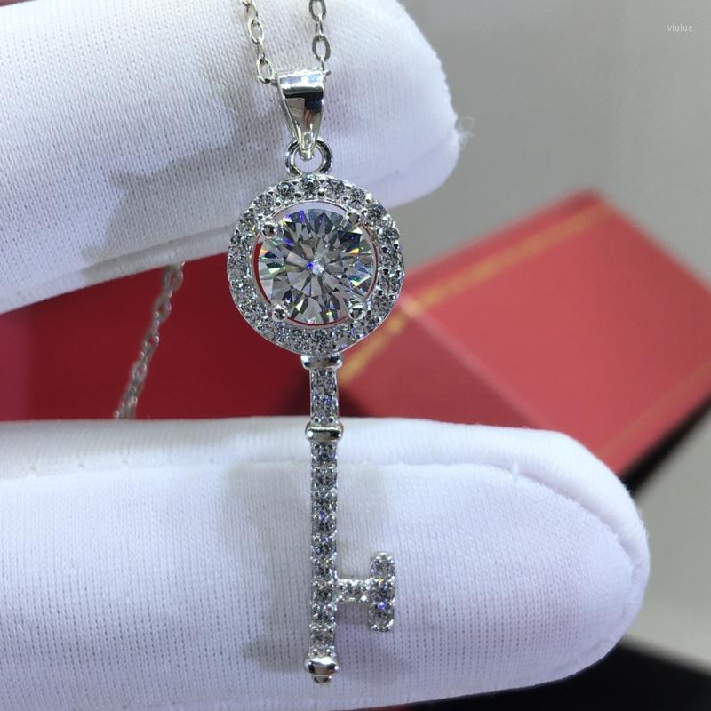Other Women Wedding Necklace Silver 925 Original 1 Diamond Test Past D Color Moissanite Key Pendant Gemstone JewelryOther
Other Women Wedding Necklace Silver 925 Original 1 Diamond Test Past D Color Moissanite Key Pendant Gemstone JewelryOther
