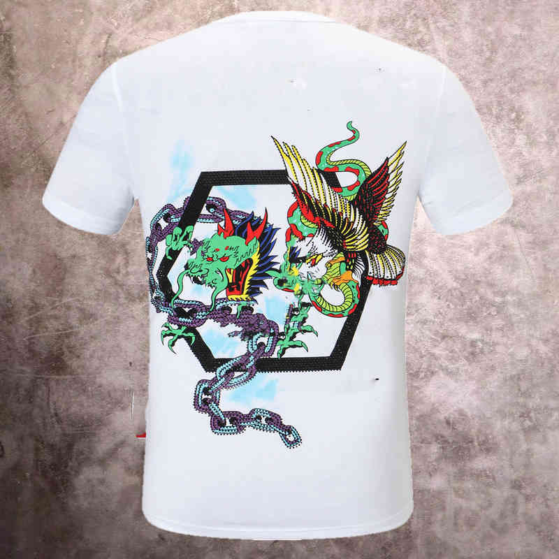 2022 spring and summer Colorful dragon and phoenix are elegant new high-quality fashion brand pp men's short sv hate Chine style large round neck t-shirt men, White
2022 spring and summer Colorful dragon and phoenix are elegant new high-quality fashion brand pp men's short sv hate Chine style large round neck t-shirt men, White