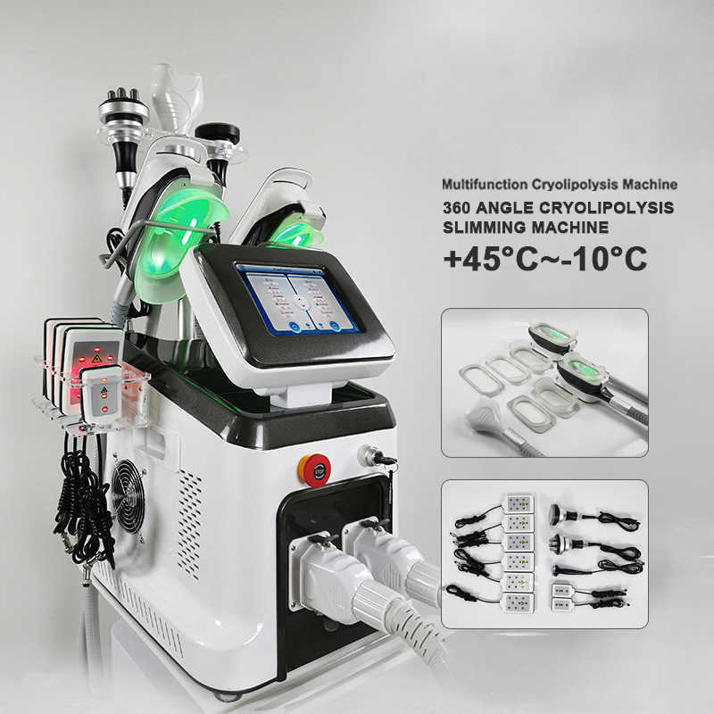 360 Degree Cryolipolysi Skin Tightening Chin Fat Burner Lipolaser Weight Loss Cavitation High Frequency Beauty Machine