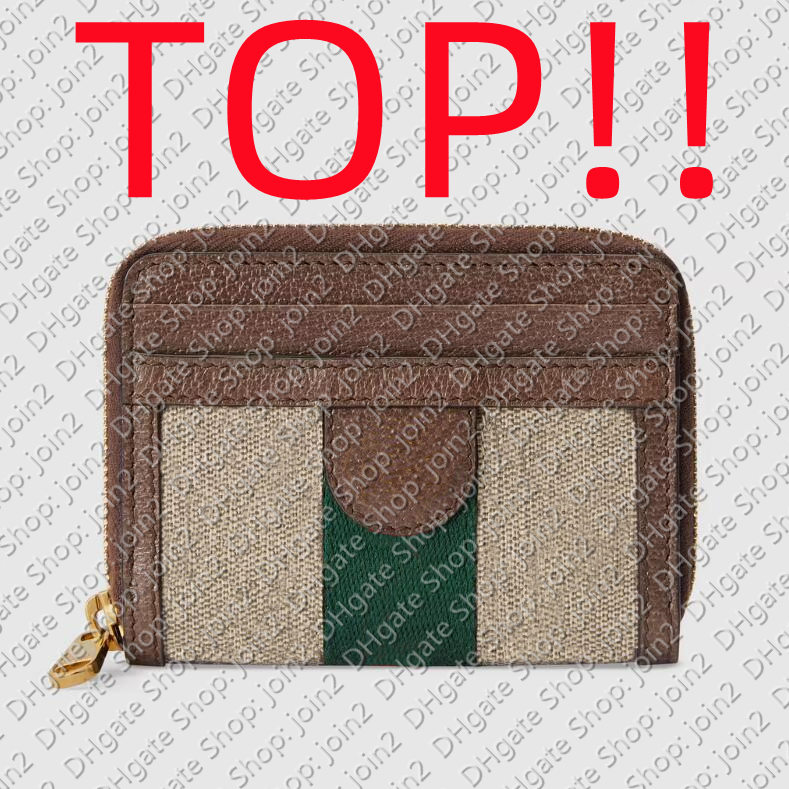 TOP. 658552 OPHIDIA CARD CASE WALLET Womens, Beige & ebony canvas