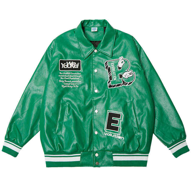 Streetwear Vintage Leather Jacket Mens High Quality Embroidery Biker Motorcycle Jacket Outwear Man Cool Thicken Coat Autumn T220728, Green
Streetwear Vintage Leather Jacket Mens High Quality Embroidery Biker Motorcycle Jacket Outwear Man Cool Thicken Coat Autumn T220728, Green