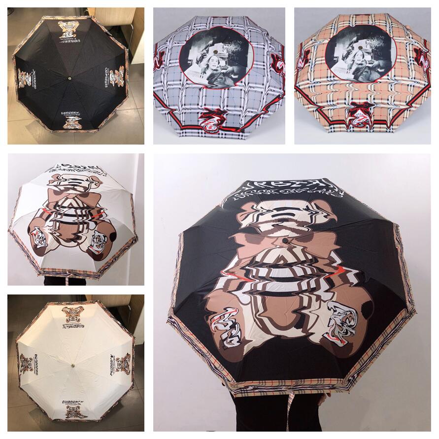 Letter Brand B Designer Umbrella Party Favor Cute Bear Folding Automatic Umbrellas Outdoor Travel Multifunction Sun Umbrellas FP2794 
Letter Brand B Designer Umbrella Party Favor Cute Bear Folding Automatic Umbrellas Outdoor Travel Multifunction Sun Umbrellas FP2794