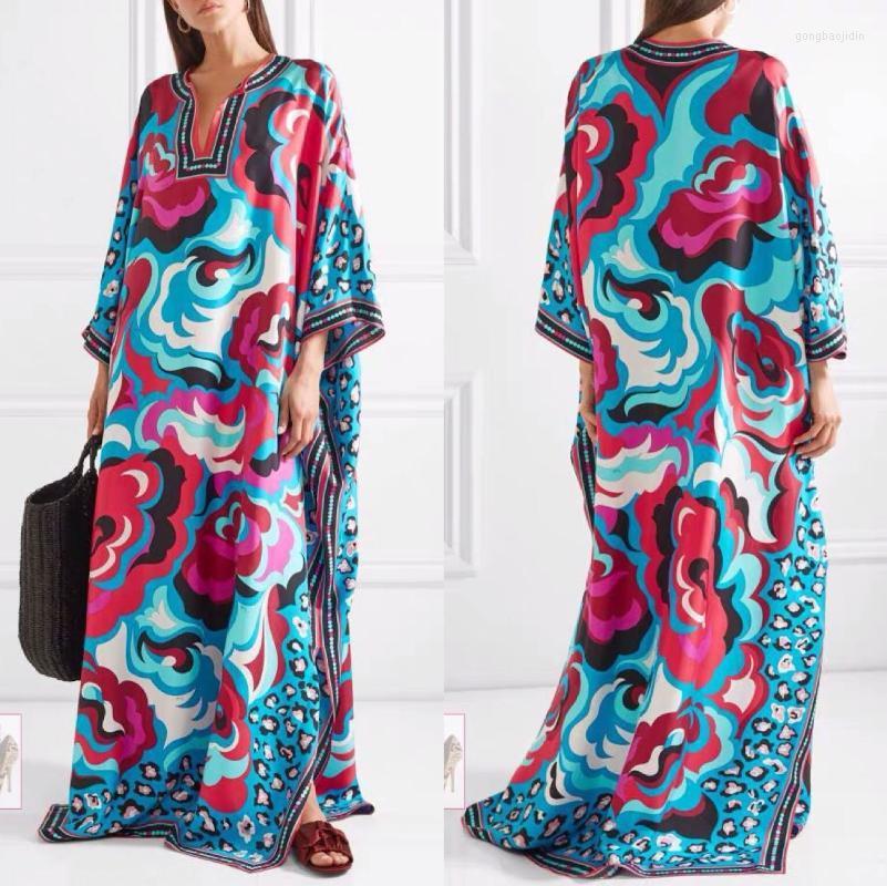 Casual Dresses Printed Loose And Fattening To Increase European American Fashion Show Stretch Knit V-neck Bohemian Dress, Dark purple
Casual Dresses Printed Loose And Fattening To Increase European American Fashion Show Stretch Knit V-neck Bohemian Dress, Dark purple