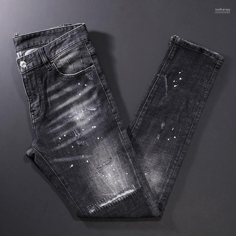 Men's Jeans Street Style Fashion Men High Quality Retro Black Gray Slim Fit Ripped Patch Designer Hip Hop Denim Punk Pants Bert22
Men's Jeans Street Style Fashion Men High Quality Retro Black Gray Slim Fit Ripped Patch Designer Hip Hop Denim Punk Pants Bert22