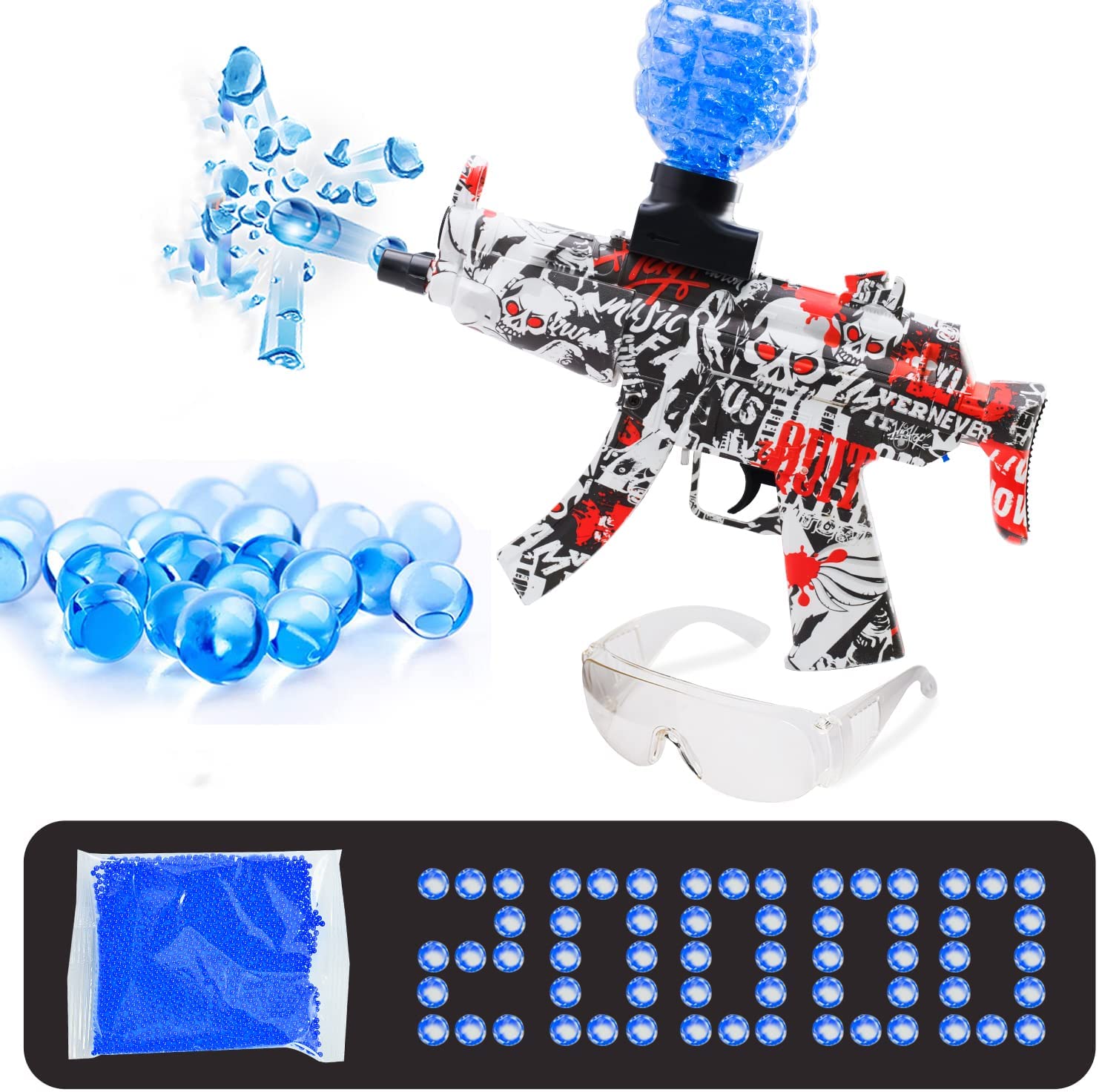 Electric Gel Ball Blaster, Sohurker MP-5 Gel Ball Automatic Toy Splatter Ball Blaster Toy, Outdoor Wholesale Toy Gun
Electric Gel Ball Blaster, Sohurker MP-5 Gel Ball Automatic Toy Splatter Ball Blaster Toy, Outdoor Wholesale Toy Gun