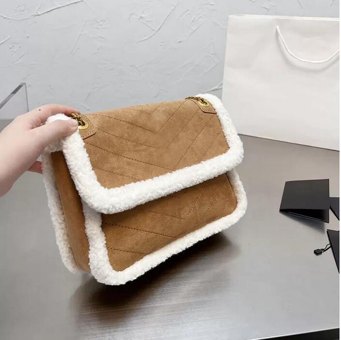 Autumn Winter Messenger Bags Classic Flap Square Calfskin Shaerling Fur Vintage Famous Luxury Designer Top Quality Crossbody Shoulder Totes Handbags, Black
Autumn Winter Messenger Bags Classic Flap Square Calfskin Shaerling Fur Vintage Famous Luxury Designer Top Quality Crossbody Shoulder Totes Handbags, Black
