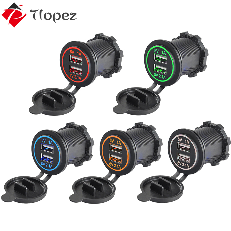 3.1A Dual USB Car Cigarette Charger Socket Waterproof Power Outlet 12V/24V LED Digital Display for Car Boat Marine Motorcycle D5
3.1A Dual USB Car Cigarette Charger Socket Waterproof Power Outlet 12V/24V LED Digital Display for Car Boat Marine Motorcycle D5