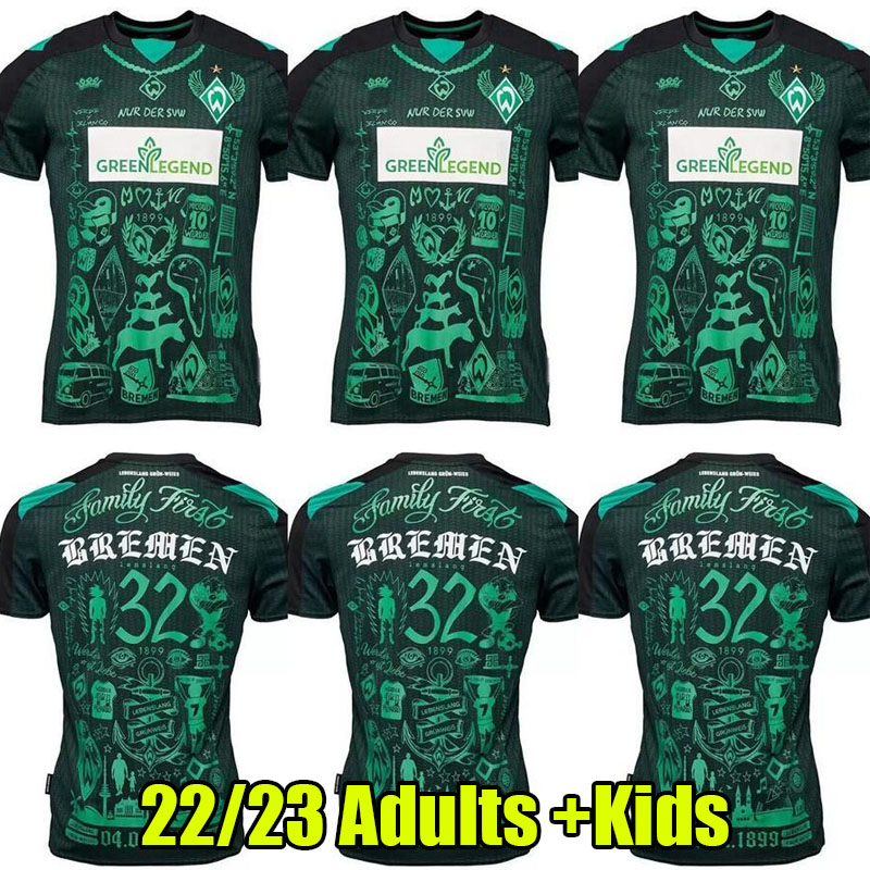 2022 2023 SV Werder Bremen Soccer Jerseys How Deep Is Your Love special shirt DUCKSCH BITTENCOURT FULLKRUG FRIEDL football shirts 22 23, Special adult (choose no name no number)
2022 2023 SV Werder Bremen Soccer Jerseys How Deep Is Your Love special shirt DUCKSCH BITTENCOURT FULLKRUG FRIEDL football shirts 22 23, Special adult (choose no name no number)