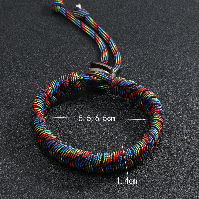 Handmade Paracord Braid Bracelet Outdoor Sports Jewelry for Men Gift