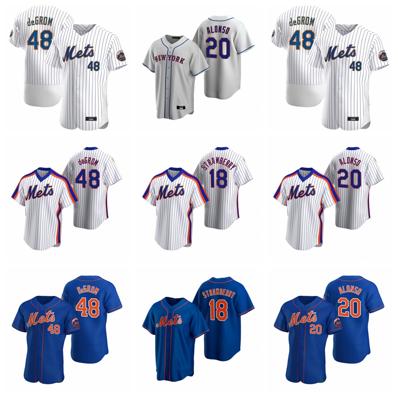 Baseball Jersey 18 Darryl Strawberry 20 Pete Alonso 48 Jacob deGrom New York''Mets''Jersey Men Women Youth 528, Nik logo
Baseball Jersey 18 Darryl Strawberry 20 Pete Alonso 48 Jacob deGrom New York''Mets''Jersey Men Women Youth 528, Nik logo