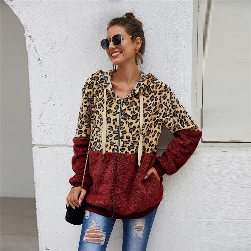 Women' Jackets Women' Winter Coats Leopard Patchwork Female Teddy Hooded Fluffy Plush Faux Fur Clothes Harajuku Sweater HoodieWomen, Black
Women' Jackets Women' Winter Coats Leopard Patchwork Female Teddy Hooded Fluffy Plush Faux Fur Clothes Harajuku Sweater HoodieWomen, Black