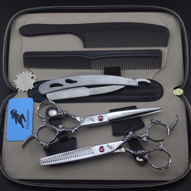 6.0in. Freelander Retro Style Profissional Hairdressing Scissors Hair Cutting Set Barber Shears High Quality Salon 220317