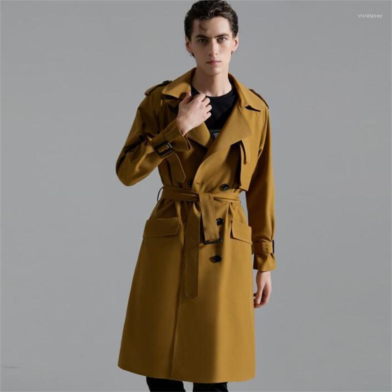 Men' Trench Coats British Windbreaker Over Knee Long Clothes Autumn Winter Loose Raglan Sleeves Lengthened Jacket Large Size Viol22, Beige
Men' Trench Coats British Windbreaker Over Knee Long Clothes Autumn Winter Loose Raglan Sleeves Lengthened Jacket Large Size Viol22, Beige