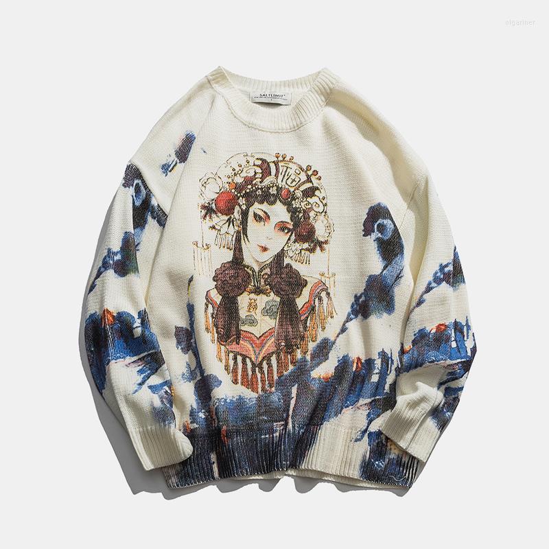 Men's Sweaters Winter Sweater Round Neck Pullover Korean Fashion Clothing Loose Casual Harajuku Chinese Style Print Men1 Olga22, White
Men's Sweaters Winter Sweater Round Neck Pullover Korean Fashion Clothing Loose Casual Harajuku Chinese Style Print Men1 Olga22, White