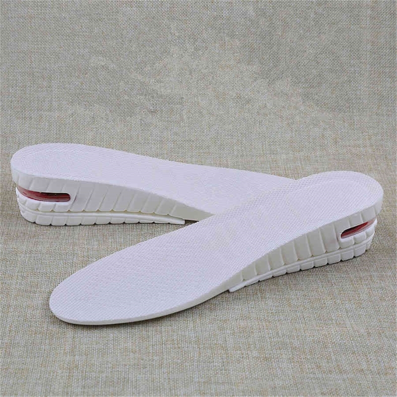PU twolayer heightening white insole increased insole mens womens invisible movement increased cushion 3cm45cm 210402