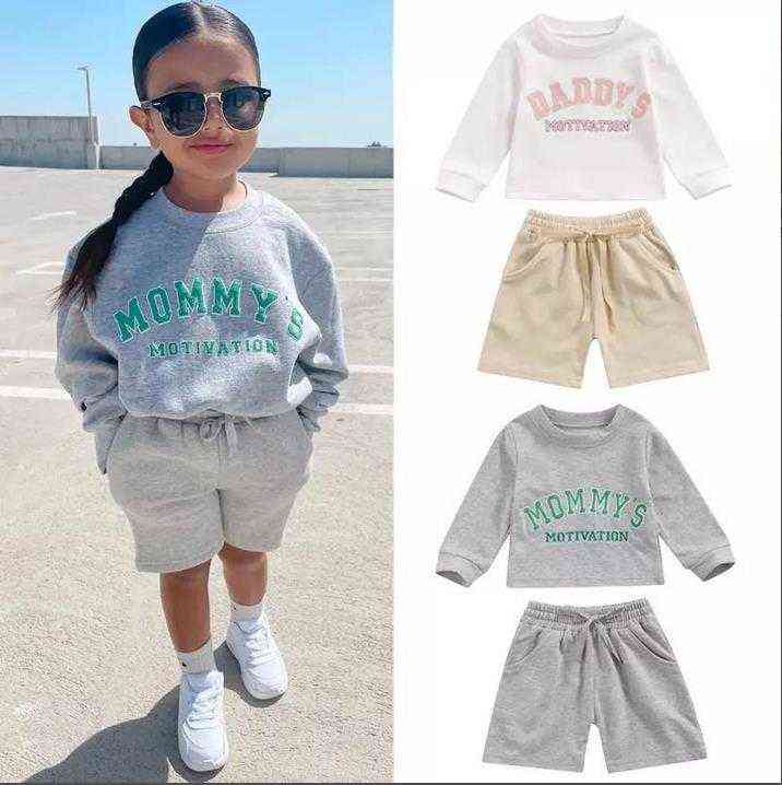 Citgeett Kids Baby Girls Shirt Shorts Set Long Sleeve Lettering Tops Solid Color Short Pants Clothing Suit J220712
Citgeett Kids Baby Girls Shirt Shorts Set Long Sleeve Lettering Tops Solid Color Short Pants Clothing Suit J220712
