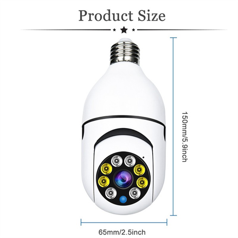 1080P Wifi 2 Indoor Camera E27 Bulb Security Intelligent Mini IP Surveillance Wireless 360 CCTV Baby Monitor Auto Track Smart Home