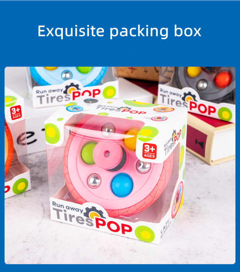 Fidget Toys New Escape Tire Bouncing Gyro Fingertip Gyro Foreign Trade Finger Decompression Puzzle Toy Wholesale