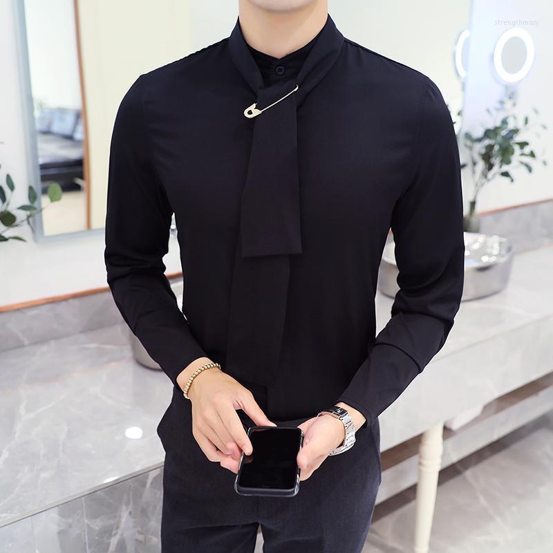 Men's Dress Shirts 2022 Business Slim Fit Long Sleeve Men High Quality Solid Shirt Camisas Hombre Fashion Designer Male Stre22, Black
Men's Dress Shirts 2022 Business Slim Fit Long Sleeve Men High Quality Solid Shirt Camisas Hombre Fashion Designer Male Stre22, Black