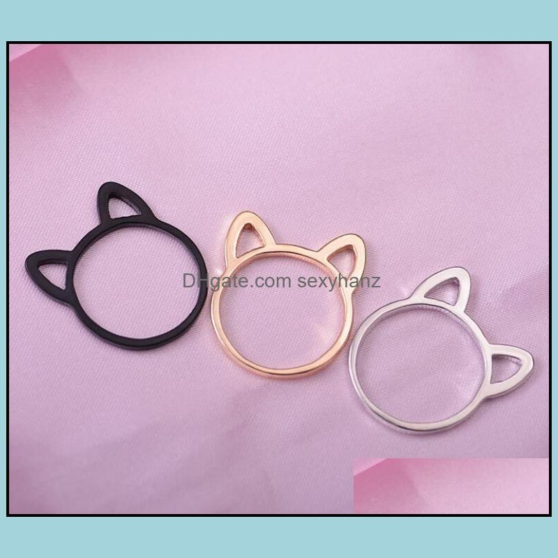 Band Rings Jewelry Womens 925 Sier Simple Cute Cat Ear Design Finger Ring Black Gold Plated Gift Wholesale Drop Delivery 2021 Tw4Au
Band Rings Jewelry Womens 925 Sier Simple Cute Cat Ear Design Finger Ring Black Gold Plated Gift Wholesale Drop Delivery 2021 Tw4Au