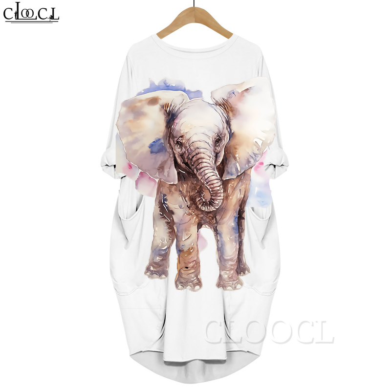 Women Cartoon Elephant 3D Printed Dress Long Sleeve Gown Pocket Round Neck Loose Dresses White Dresses Plus Size Dress 220616, Long sleeved dress10
Women Cartoon Elephant 3D Printed Dress Long Sleeve Gown Pocket Round Neck Loose Dresses White Dresses Plus Size Dress 220616, Long sleeved dress10