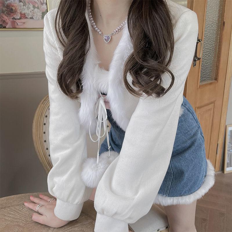 Women's Knits & Tees Winter Sweet Lolita Crop Sweater Women Pink Japanese Cute Kawaii Cardigan White Korea College Style Y2k Coat Autumn 202
Women's Knits & Tees Winter Sweet Lolita Crop Sweater Women Pink Japanese Cute Kawaii Cardigan White Korea College Style Y2k Coat Autumn 202