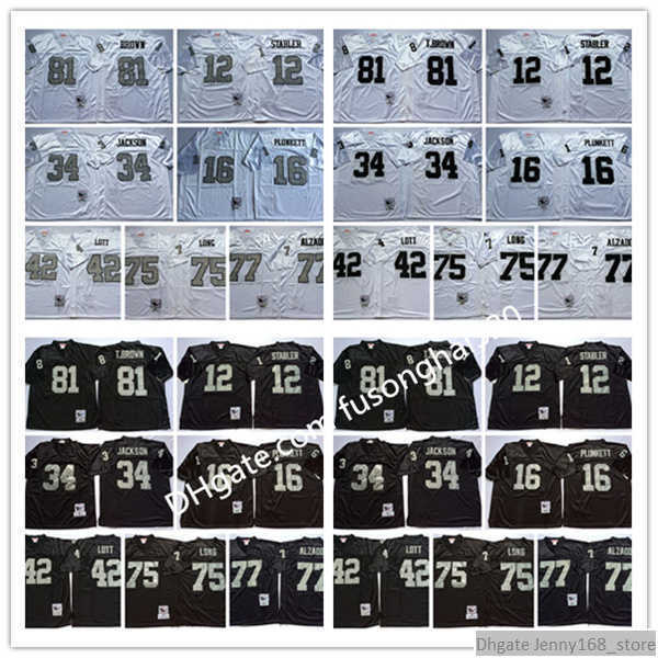 NCAA Football College 34 Bo Jackson 16 Jim Plunkett 32 Marcus Allen Jerseys 25 Fred Biletnikoff 12 Ken Stabler Lester Hayes Man Vintage Black White
NCAA Football College 34 Bo Jackson 16 Jim Plunkett 32 Marcus Allen Jerseys 25 Fred Biletnikoff 12 Ken Stabler Lester Hayes Man Vintage Black White