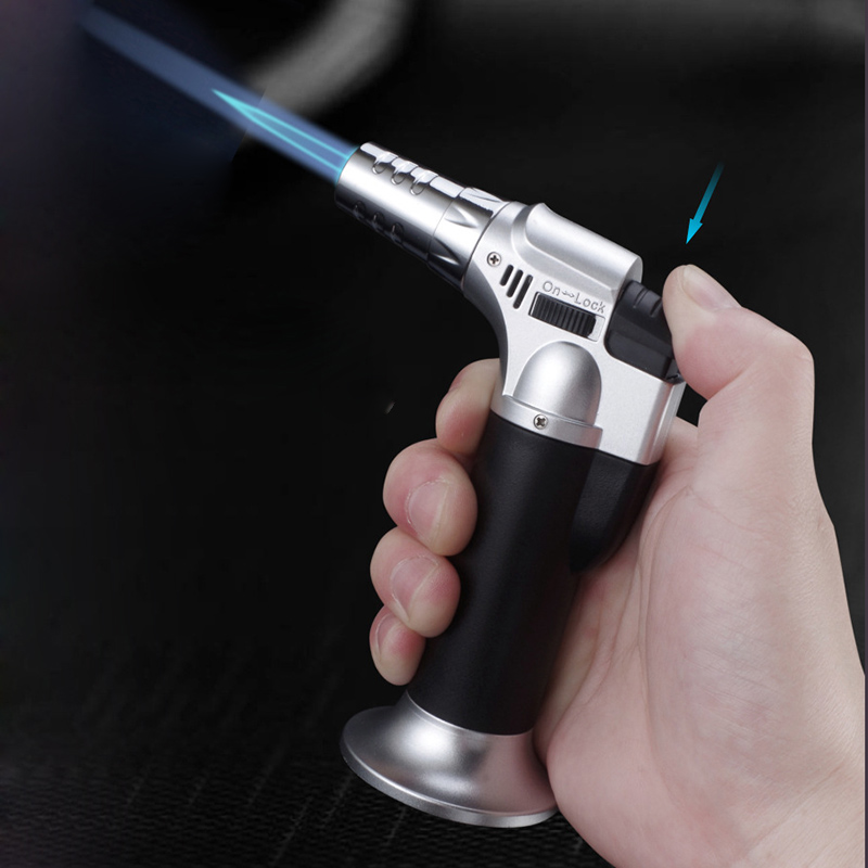 High Quality Jet Torch Lighter Chef Blowtorch Flame BBQ Lighters 1300C Soldering Brazing Butane Ignition Kitchen Tool Dhl Free
High Quality Jet Torch Lighter Chef Blowtorch Flame BBQ Lighters 1300C Soldering Brazing Butane Ignition Kitchen Tool Dhl Free