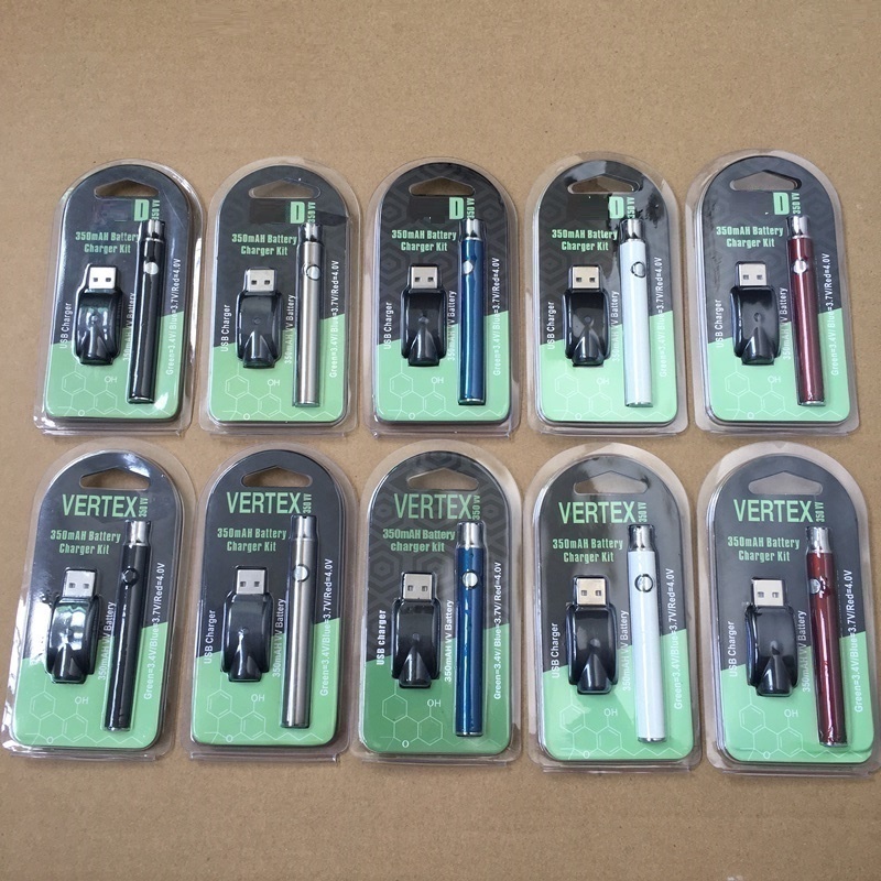 Vertex Batteries 510 Thread Vape Pen Battery 350mAh Preheating Variable Voltage Cartridges tank for E Cigarettes thick Oil Vaporizer Cart
Vertex Batteries 510 Thread Vape Pen Battery 350mAh Preheating Variable Voltage Cartridges tank for E Cigarettes thick Oil Vaporizer Cart