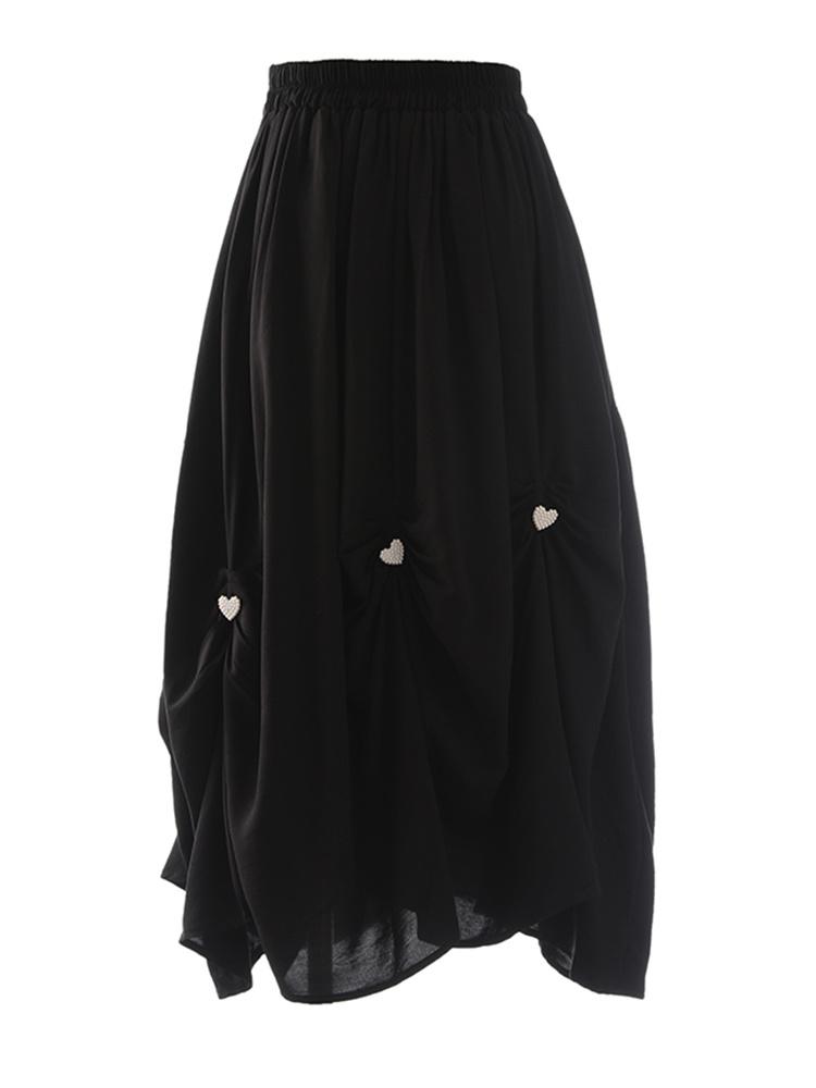 Skirts High Elastic Waist Black Rhinestones Irregular Pleated Half-body Skirt Women Fashion Tide Spring Autumn 2022 M203Skirts
Skirts High Elastic Waist Black Rhinestones Irregular Pleated Half-body Skirt Women Fashion Tide Spring Autumn 2022 M203Skirts