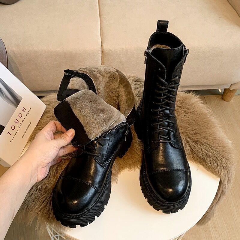Dress Shoes Soft Leather Snow Boots Women 2022 Autumn Plus Velvet Cotton Designer Womens Platform Heels Ankle BootsDress DressDress, Black
Dress Shoes Soft Leather Snow Boots Women 2022 Autumn Plus Velvet Cotton Designer Womens Platform Heels Ankle BootsDress DressDress, Black