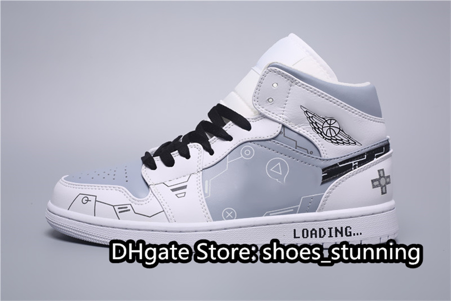 Brand Shoes Top Quality Basketball Womens Jumpman 1s Mid PS5 White Grey Black Retro Cultural Sneakers Outdoor Trainers 36-47
Brand Shoes Top Quality Basketball Womens Jumpman 1s Mid PS5 White Grey Black Retro Cultural Sneakers Outdoor Trainers 36-47