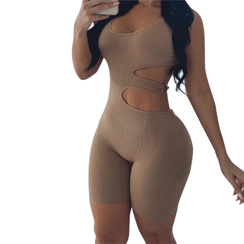 Women' Jumpsuits & Rompers Sexy Ladies Hollow Out Playsuit Solid Color Skinny For Women Sleeveless Club Short, As photo shows
Women' Jumpsuits & Rompers Sexy Ladies Hollow Out Playsuit Solid Color Skinny For Women Sleeveless Club Short, As photo shows