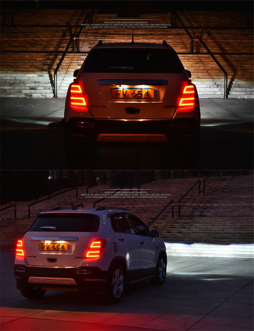 Car Rear Lamp For CHEVROLET Trax LED Tail Light 2013-17 LED Taillight Assembly Turn Signal+Brake+Reverse Taillights