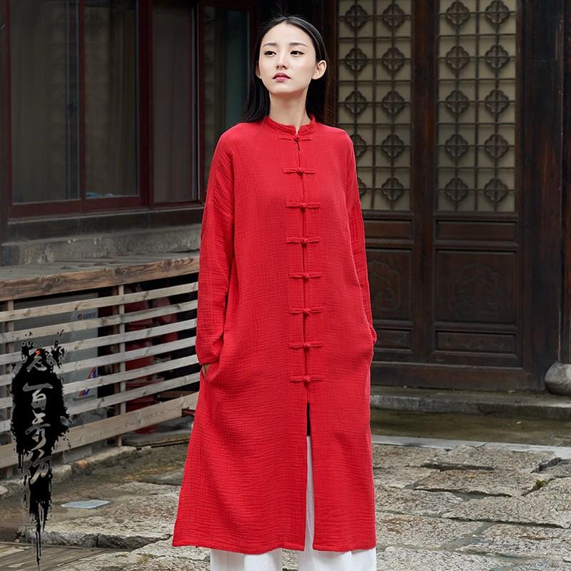 Ethnic Clothing Women Solid Long Shirt With Pockets Cotton Linen Robe Gown Sleeve Blouse Chinese Style Tang Suit Female CoatEthnic
Ethnic Clothing Women Solid Long Shirt With Pockets Cotton Linen Robe Gown Sleeve Blouse Chinese Style Tang Suit Female CoatEthnic