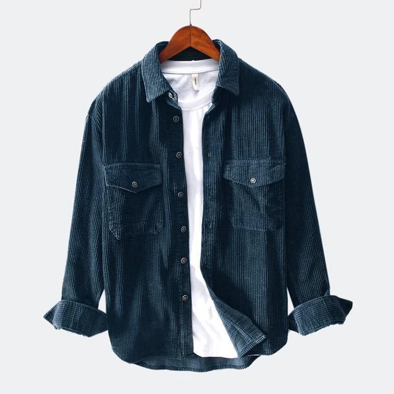 Men' Casual Shirts Corduroy Shirt Long-Sleeved Lapel Autumn Thickening Retro Fit Oversized Top Coat Six Colors, Yellow
Men' Casual Shirts Corduroy Shirt Long-Sleeved Lapel Autumn Thickening Retro Fit Oversized Top Coat Six Colors, Yellow