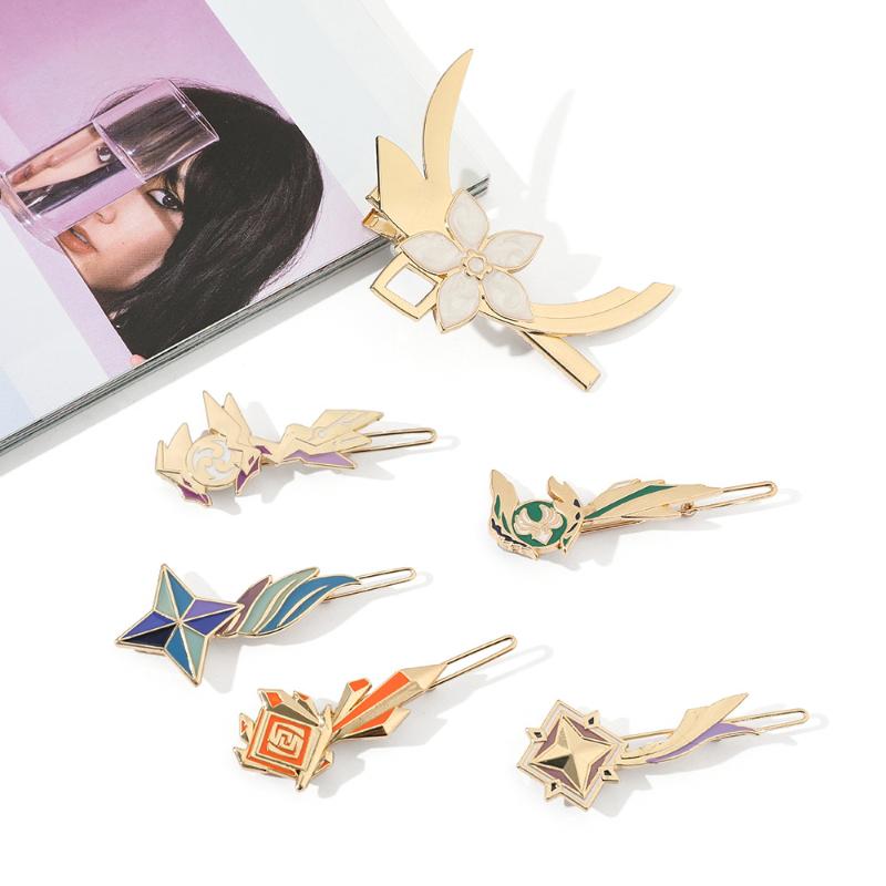 Hair Clips & Barrettes Game Genshin Impact Clip For Women Girl Accessories Enamel Girls Barrette Pins Jewelry Headdress
Hair Clips & Barrettes Game Genshin Impact Clip For Women Girl Accessories Enamel Girls Barrette Pins Jewelry Headdress