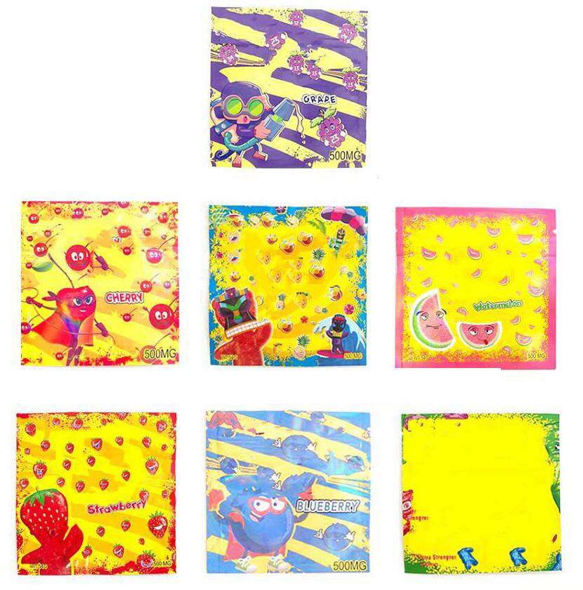 Stoner patch packaging bag gummies sours candy sour gummy edibles bags grape strawberry cherry 500mg mylar package Rainbow wholesale
Stoner patch packaging bag gummies sours candy sour gummy edibles bags grape strawberry cherry 500mg mylar package Rainbow wholesale