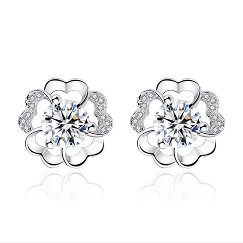 Stud Fashion 925 Sterling Silver Shiny Rhinestone Cubic Zirconia Flowers Earrings For Women Wedding Bijoux BrincosStud
Stud Fashion 925 Sterling Silver Shiny Rhinestone Cubic Zirconia Flowers Earrings For Women Wedding Bijoux BrincosStud