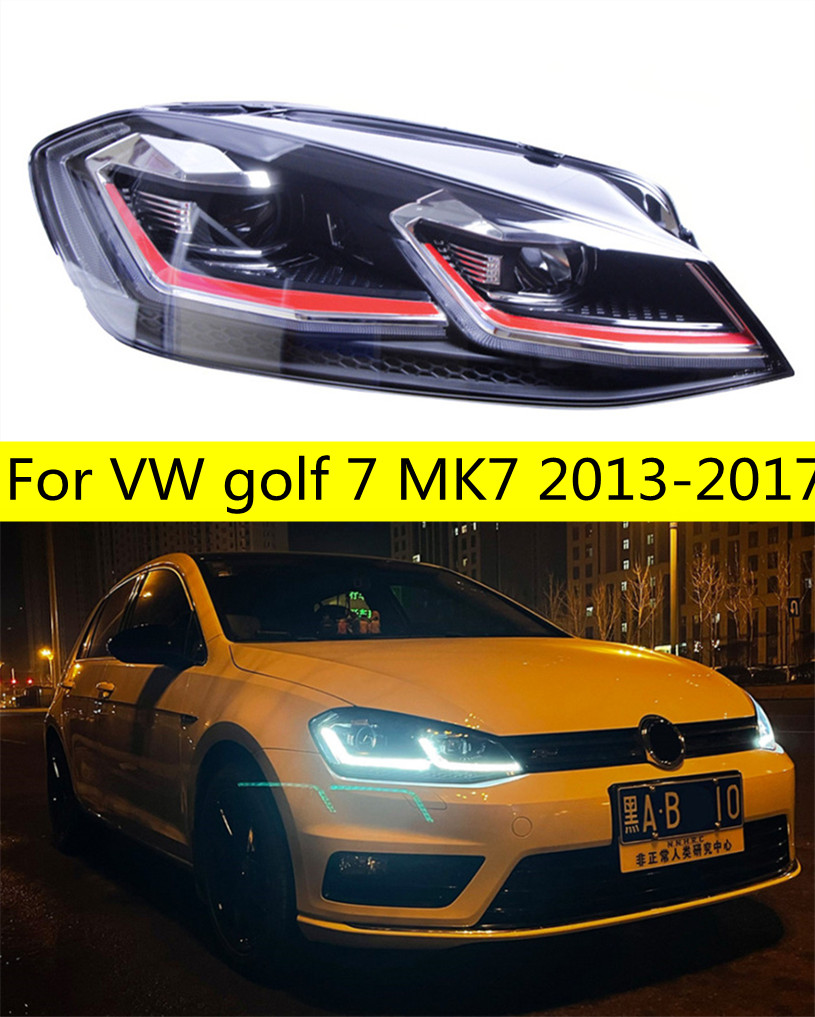 Car LED Daytime Running Lights For VW golf 7 MK7 LED Head Light 2013-20 17 Headlight 7.5 GTI Low Beam Front Lamp