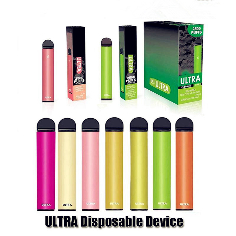 Wholesale Ultra 2500 Puffs Disposable cigarette Device 850mah Vape Battery 8ml Cartridge Starter Kit Vs Infinity Fumed
Wholesale Ultra 2500 Puffs Disposable cigarette Device 850mah Vape Battery 8ml Cartridge Starter Kit Vs Infinity Fumed