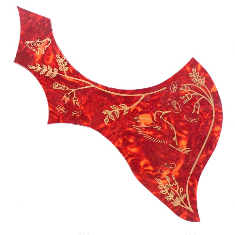 1pcs Left Handed Hummingbird Flower Decorative pattern Acoustic Guitar Pickguard Pick Guard Antiscratch Plate guitar parts access