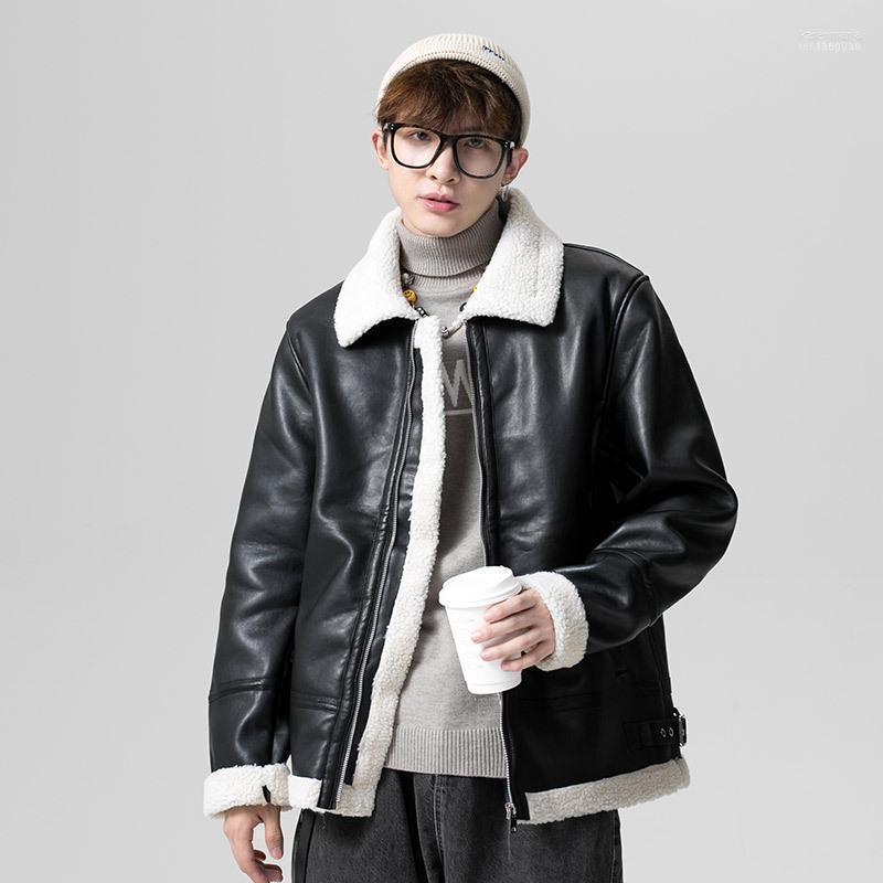Men's Down & Parkas Winter Korean Lapel Simple Black Plus Size Loose Casual All-match Trend Fashion Men Pu Leather Jacket 1 Kare22
Men's Down & Parkas Winter Korean Lapel Simple Black Plus Size Loose Casual All-match Trend Fashion Men Pu Leather Jacket 1 Kare22