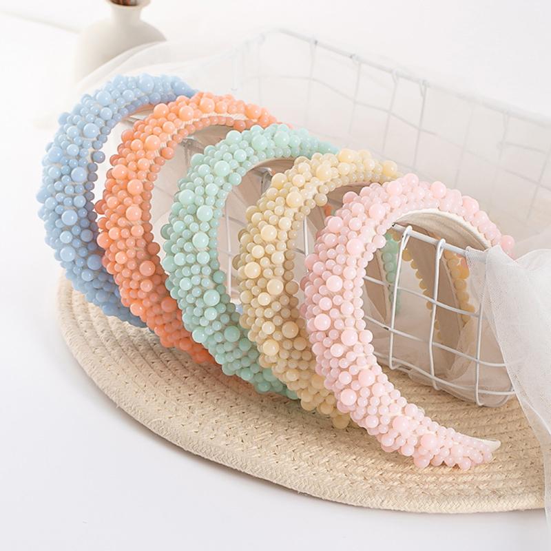 Hair Clips & Barrettes Pearl Candy Colors Headband Baroque Band Wedding Party Headwear Women Bridal Headdress High Crest Small Face Artifact
Hair Clips & Barrettes Pearl Candy Colors Headband Baroque Band Wedding Party Headwear Women Bridal Headdress High Crest Small Face Artifact