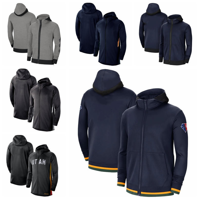 Utah''Jazz''Men 75th Anniversary Therma Flex Showtime Performance Full-Zip Basketball Hoodie Navy
Utah''Jazz''Men 75th Anniversary Therma Flex Showtime Performance Full-Zip Basketball Hoodie Navy