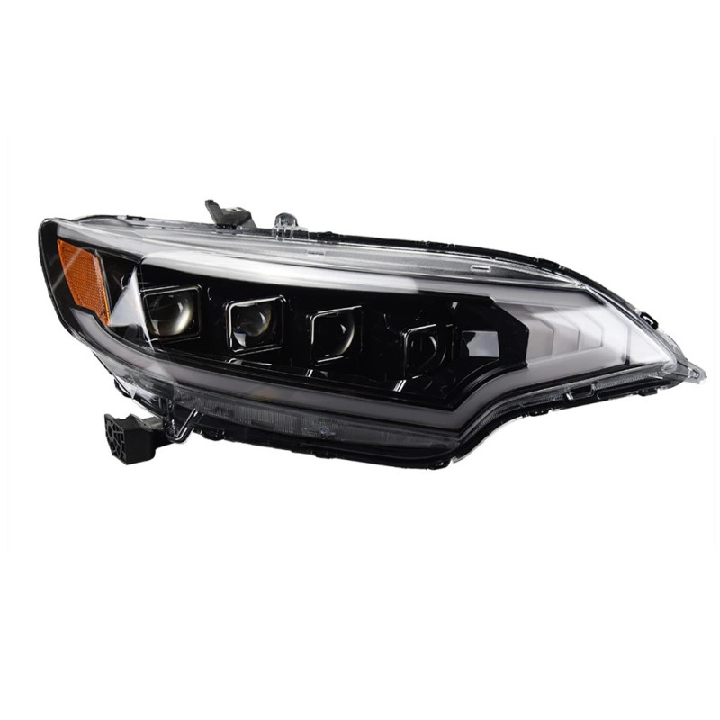 Auto LED Front Lights For Honda Fit Jazz 2014-20 19 LED Turn Signal Dynamic Head Lamp DRL Driving Headlights