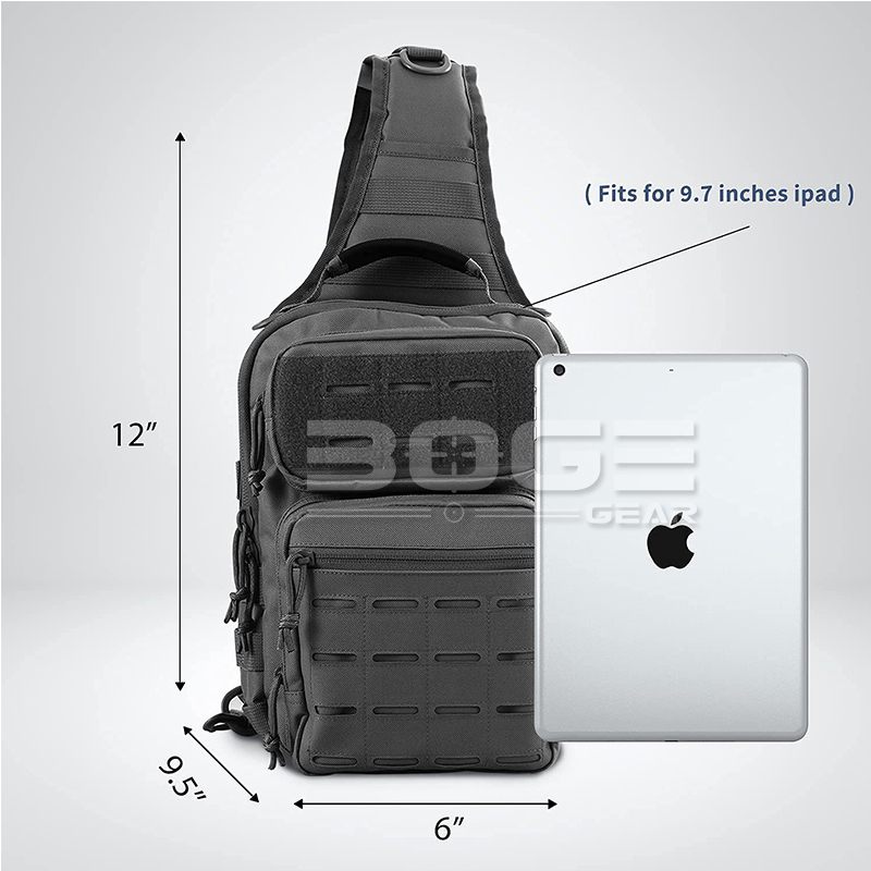 Tactical Sling Shoulder Bags Military Rover Chest Pack for Hunting Hiking EDC Backpack Molle Assault Range Bag Fit 9.7"Pad 220507