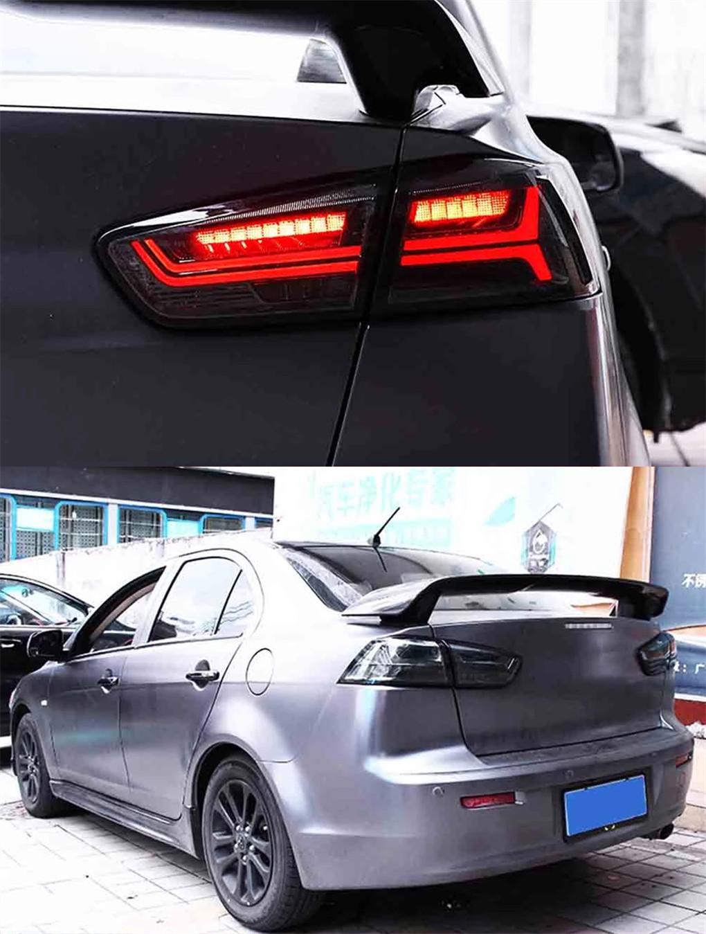 Tail Lamp For Mitsubishi Lancer LED Taillight 20 09-16 LED Taillights Rear turn Signal Dynamic Auto DRL Accessories