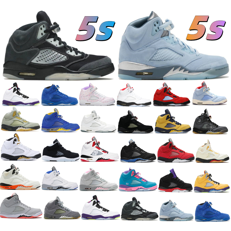 2022 Newest 5 5s basketball shoes Men Women bluebird Wolf Grey Oklahoma Florida Island Green Metallic oil Shattered Backboard sneakers size 40-46, Box
2022 Newest 5 5s basketball shoes Men Women bluebird Wolf Grey Oklahoma Florida Island Green Metallic oil Shattered Backboard sneakers size 40-46, Box