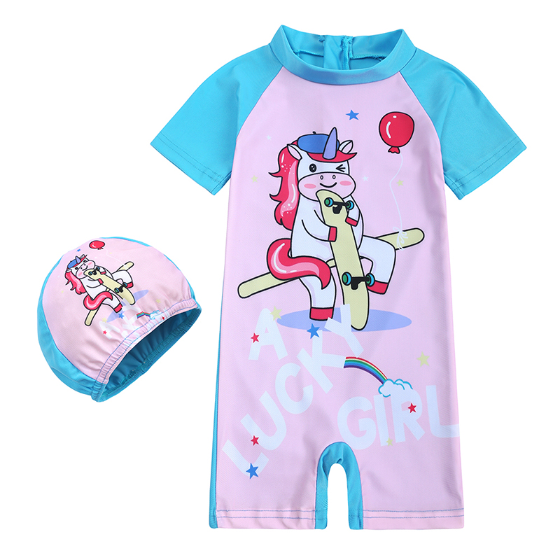 Baby Girls Swimsuit Long Sleeves One Piece Swimwear for Kids Toddler Cartoon + Hat Infant Bathing Suit, 01
Baby Girls Swimsuit Long Sleeves One Piece Swimwear for Kids Toddler Cartoon + Hat Infant Bathing Suit, 01